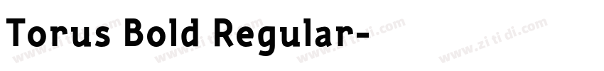 Torus Bold Regular字体转换